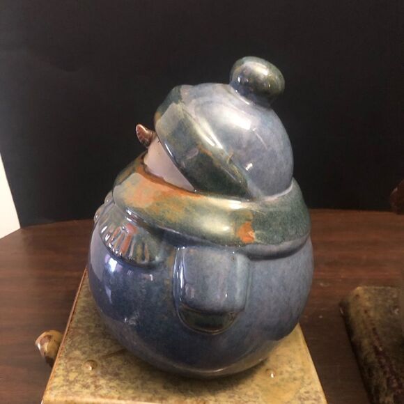 Vintage Kirklands Potters Garden Snowman And Angel Pottery Stocking Hangers - Picture 6 of 12